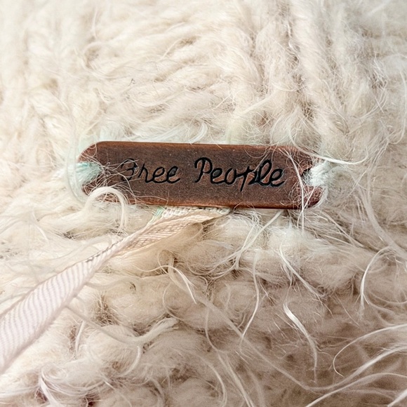 Free People Button Up Cardigan Fuzzy Womens Size S Soft Cozy Boho Sweater - Picture 6 of 11